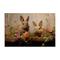 Stupell Industries Easter Bunnies with Garden Blooms Canvas Wall Art